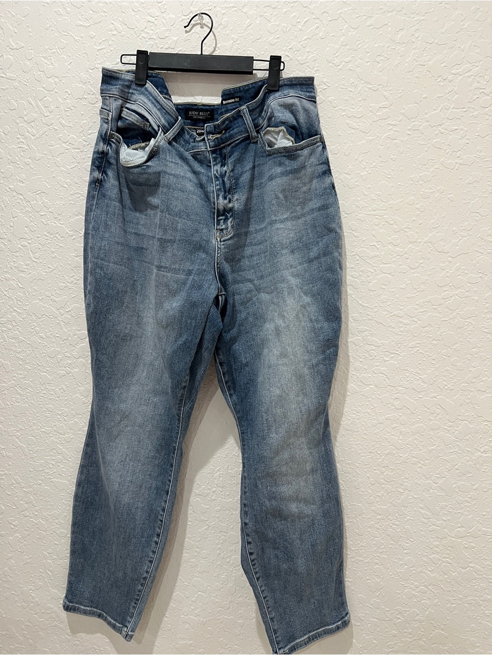 Judy Blue Boyfriend Fit Denim Jeans High Waisted 20W Plus Size